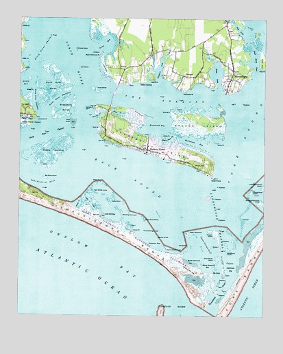 Harkers Island, NC USGS Topographic Map