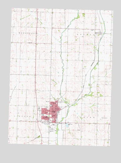 Harlan, IA USGS Topographic Map