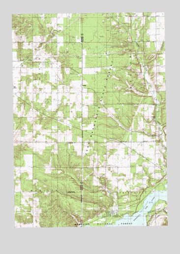 Harlan, MI USGS Topographic Map