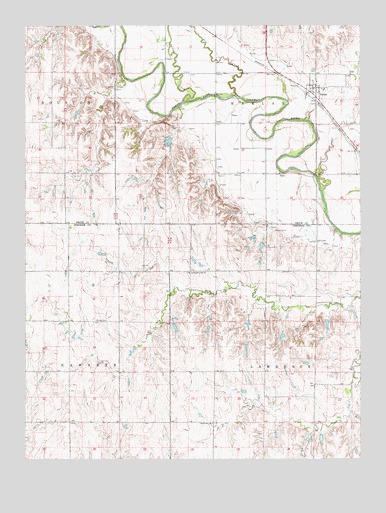 Harlan, KS USGS Topographic Map