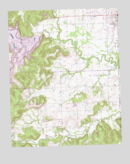 Avant SE, OK USGS Topographic Map