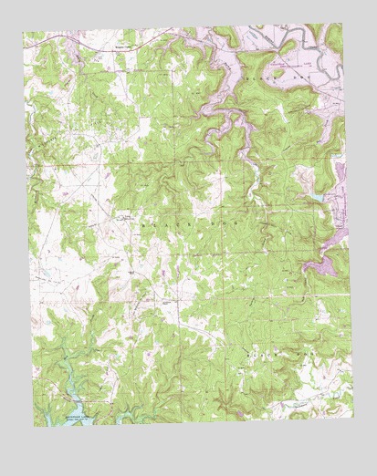 Avant SW, OK USGS Topographic Map