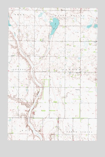 Harlow SE, ND USGS Topographic Map