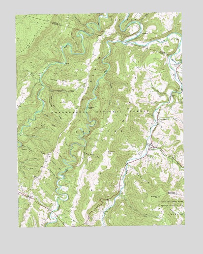 Harman, WV USGS Topographic Map