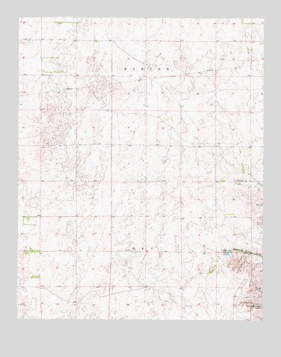 Harmon SW, OK USGS Topographic Map