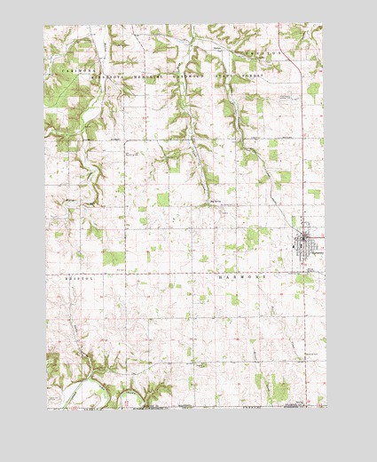 Harmony, MN USGS Topographic Map