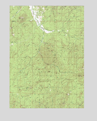 Harness Mountain, OR USGS Topographic Map