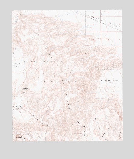 Harper Canyon, CA USGS Topographic Map