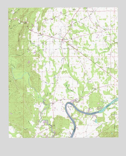 Harpersville, AL USGS Topographic Map