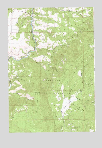Harpster, ID USGS Topographic Map