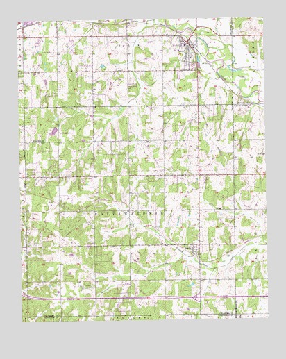 Harrah, OK USGS Topographic Map