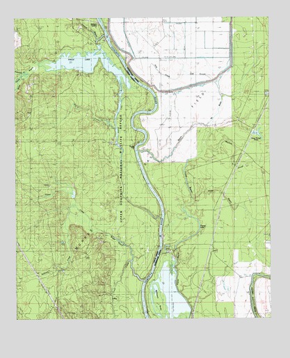 Harrell Lake, LA USGS Topographic Map