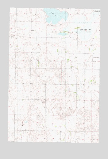 Harriet Lake, ND USGS Topographic Map