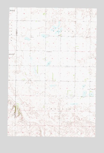 Harriet Lake SE, ND USGS Topographic Map