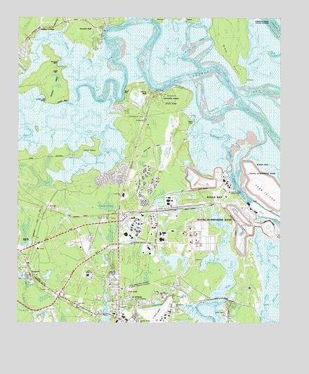Harrietts Bluff, GA USGS Topographic Map