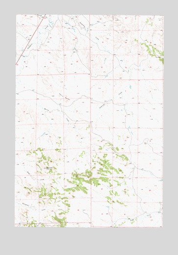 Harris Buttes, MT USGS Topographic Map