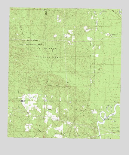 Avent, MS USGS Topographic Map