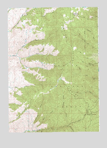 Harris Creek Summit, ID USGS Topographic Map