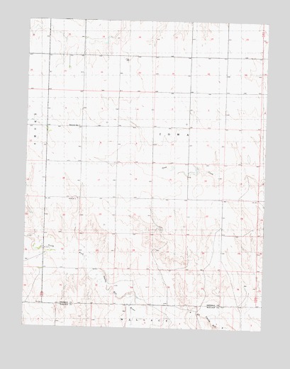 Harris Draw NE, KS USGS Topographic Map