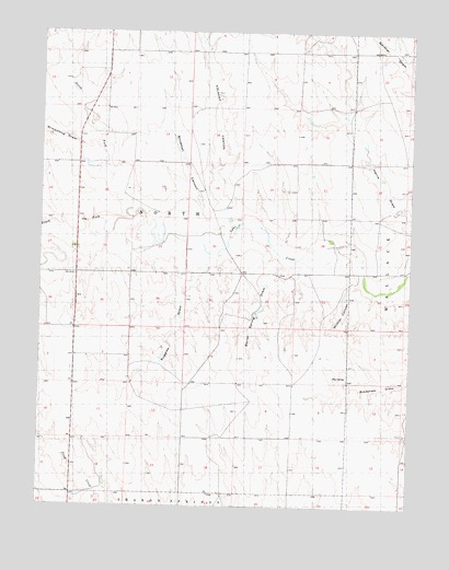 Harris Draw West, KS USGS Topographic Map
