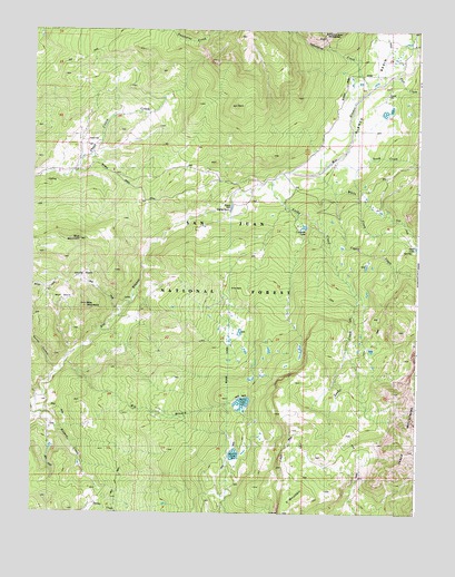 Harris Lake, CO USGS Topographic Map