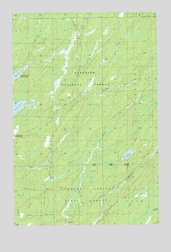 Harris Lake, MN USGS Topographic Map