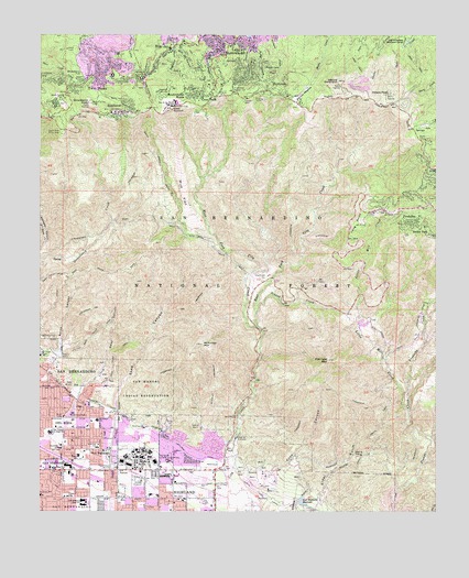 Harrison Mountain, CA USGS Topographic Map