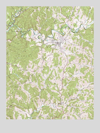 Harrisville, WV USGS Topographic Map