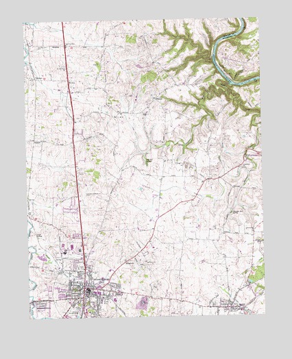 Harrodsburg, KY USGS Topographic Map