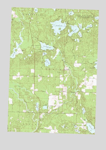 Harshaw, WI USGS Topographic Map