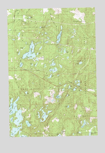 Hart Lake, WI USGS Topographic Map