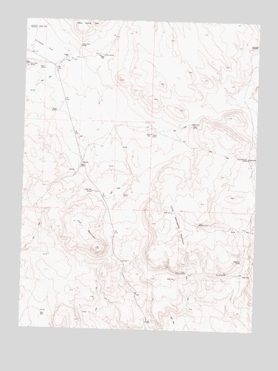 Hart Mountain, NV USGS Topographic Map