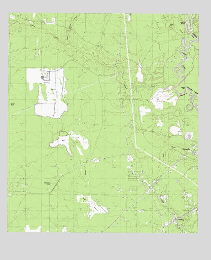 Hartburg, TX USGS Topographic Map