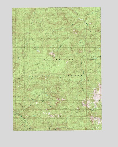 Harter Mountain, OR USGS Topographic Map