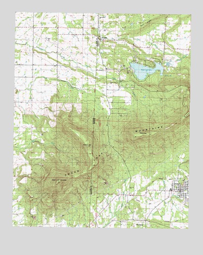 Hartford, AR USGS Topographic Map