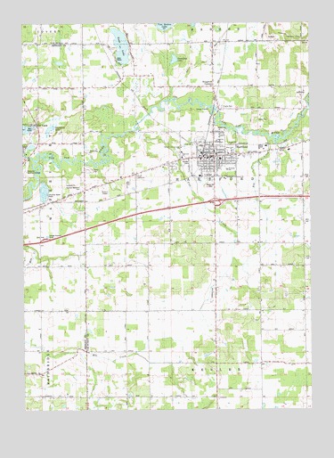 Hartford, MI USGS Topographic Map