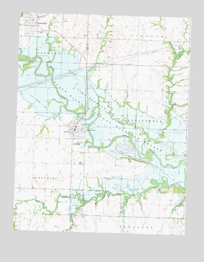 Hartford, KS USGS Topographic Map