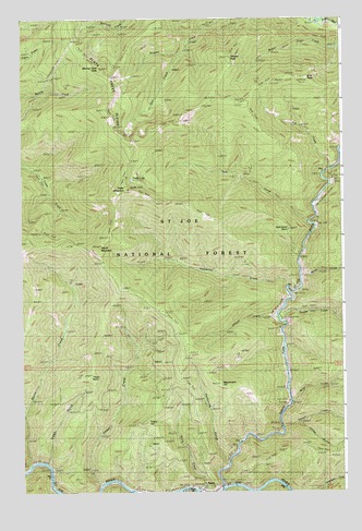 Avery, ID USGS Topographic Map