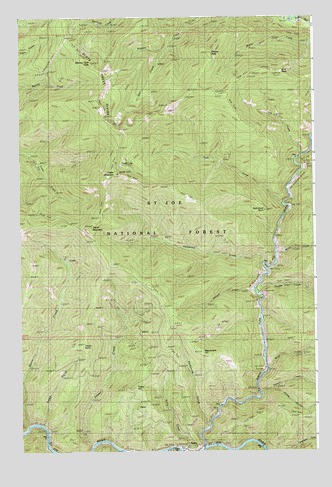 Avery, ID USGS Topographic Map