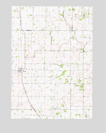 Hartland, MN USGS Topographic Map
