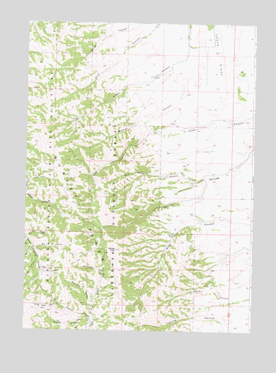 Hartley Peak, ID USGS Topographic Map