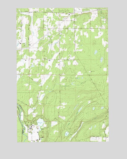 Harts Lake, WA USGS Topographic Map
