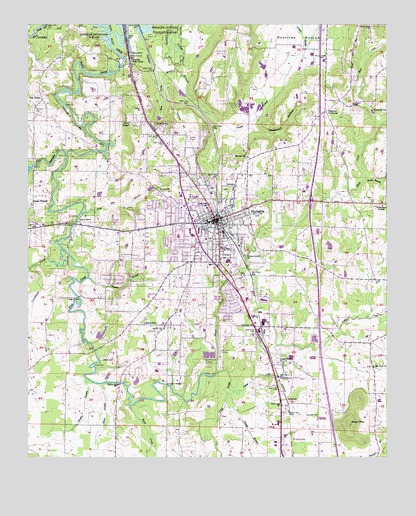 Hartselle, AL USGS Topographic Map