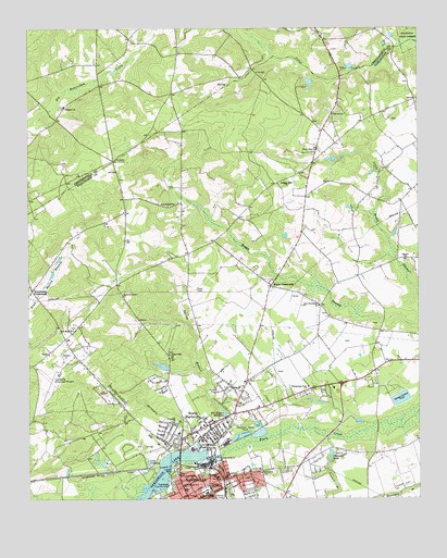 Hartsville North, SC USGS Topographic Map