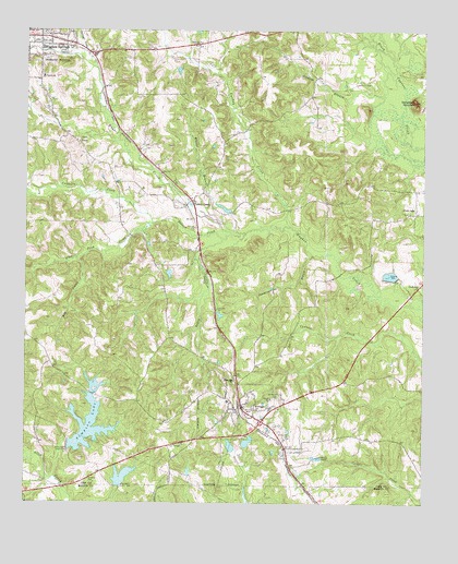 Avinger, TX USGS Topographic Map