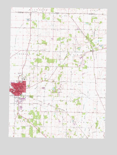 Harvard, IL USGS Topographic Map