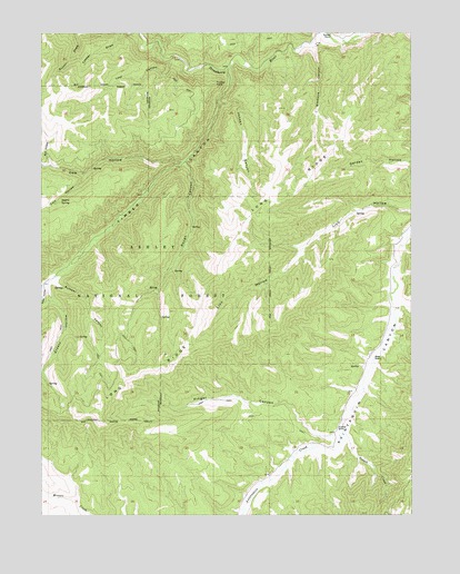 Avintaquin Canyon, UT USGS Topographic Map