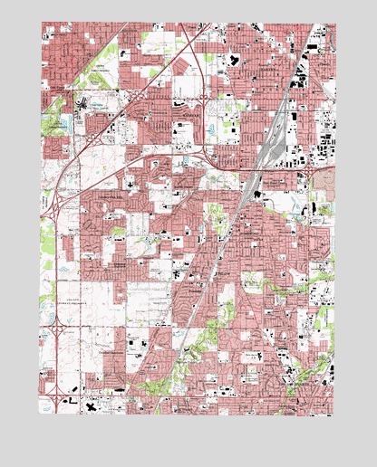 Harvey, IL USGS Topographic Map