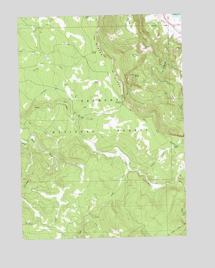 Harvey Creek, OR USGS Topographic Map