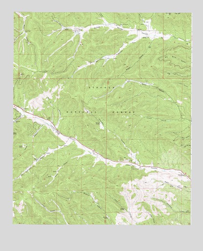 Harvey Ranch, NM USGS Topographic Map